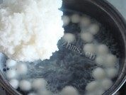 酒酿蛋花汤圆做法图解3)