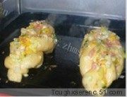 自制火腿玉米辫子包