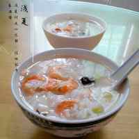 美味的香菇虾仁粥做法图解8)