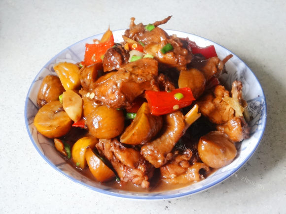简单版板栗烧鸡