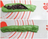 甜蜜双色抹茶蜜豆面包做法图解5)