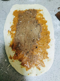 自制麻酱花卷做法图解5)