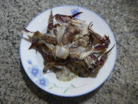 好吃的毛豆花菜螃蟹汤做法图解3)