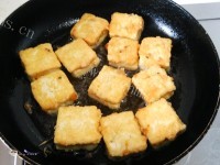 美味的锅塌豆腐做法图解9)
