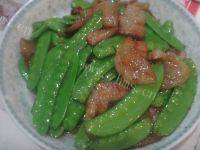 五花肉炒荷兰豆