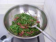 家常菜培根豆角丝