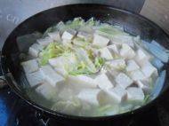 家常菜大白菜炖豆腐做法图解8)