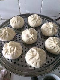 美味的韭菜鸡蛋包子