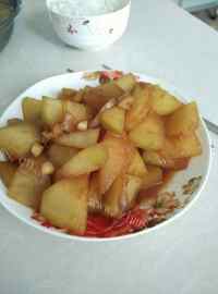 家常菜酱烧冬瓜