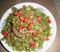自制肉末豆角