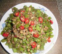 自制肉末豆角