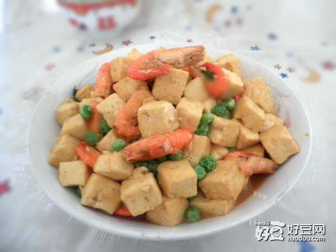 河虾炒豆腐