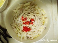 家常白菜心拌杏鲍菇做法图解9)