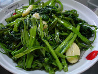 家常菜清炒空心菜