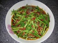 最爱的蒜苔肉丝