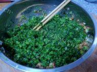 自己做的芹菜馅水饺做法图解5)
