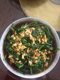简易凉拌菠菜做法图解5)