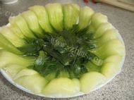 家常菜香菇扒油菜做法图解4)