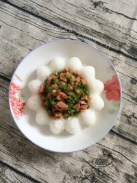 自制红梗米金瓜盅做法图解11)