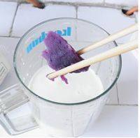 自制紫薯奶昔做法图解5)