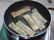 美味的地菜春卷