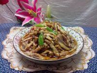 很有食欲的肉丝炒杏鲍菇