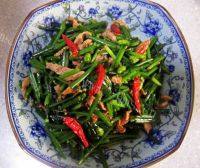家常菜韭苔炒肉丝