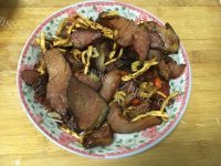 家常菜腊肉炒萝卜干