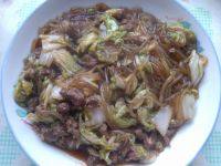 家常菜白菜粉条肉