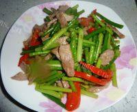 味道不错的蒜苔炒肉