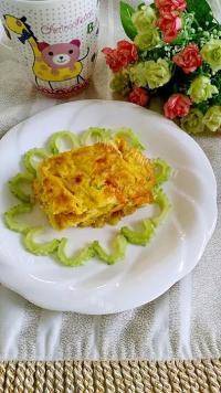 家常菜苦瓜煎蛋