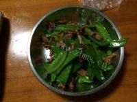 家常菜荷兰豆炒肉丝