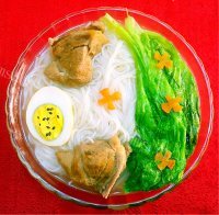美味的幸福早餐排骨米线做法图解19)