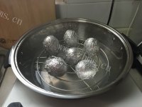 美味的鲜肉咸蛋蒸做法图解11)