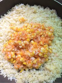 美味的黄金炒饭做法图解8)