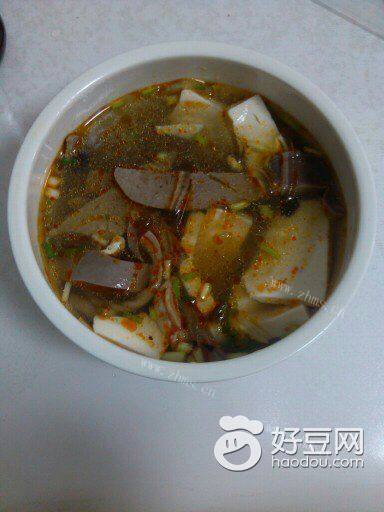酸辣鸭血粉丝汤