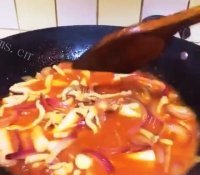 特色美食芝士焗年糕做法图解6)