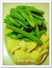 家常菜四季豆乱炖做法图解2)