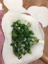 韭菜猪肉煎饺做法图解7)