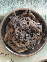 家常菜清炒藕片