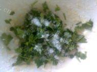 自己做的香菜饼做法图解1)