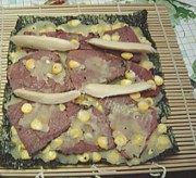 土豆泥肉片寿司卷做法图解5)