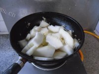 家常菜虾皮烧冬瓜做法图解7)