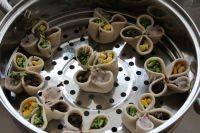 味道香醇的四喜蒸饺