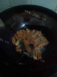 家常菜肉片炒莴笋做法图解4)