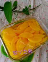 美味的冰糖黄桃