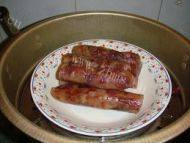 家常菜四季豆炒腊肠做法图解2)