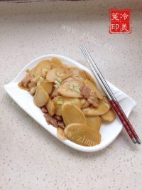 家常菜茭白炒肉
