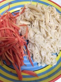 家常菜金针菇炒鸡蛋做法图解1)