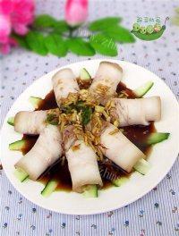 自己做的蒜泥白肉卷